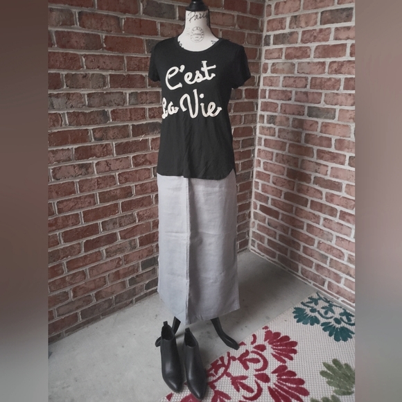 GAP Grey Linen Skirt - Picture 4 of 6